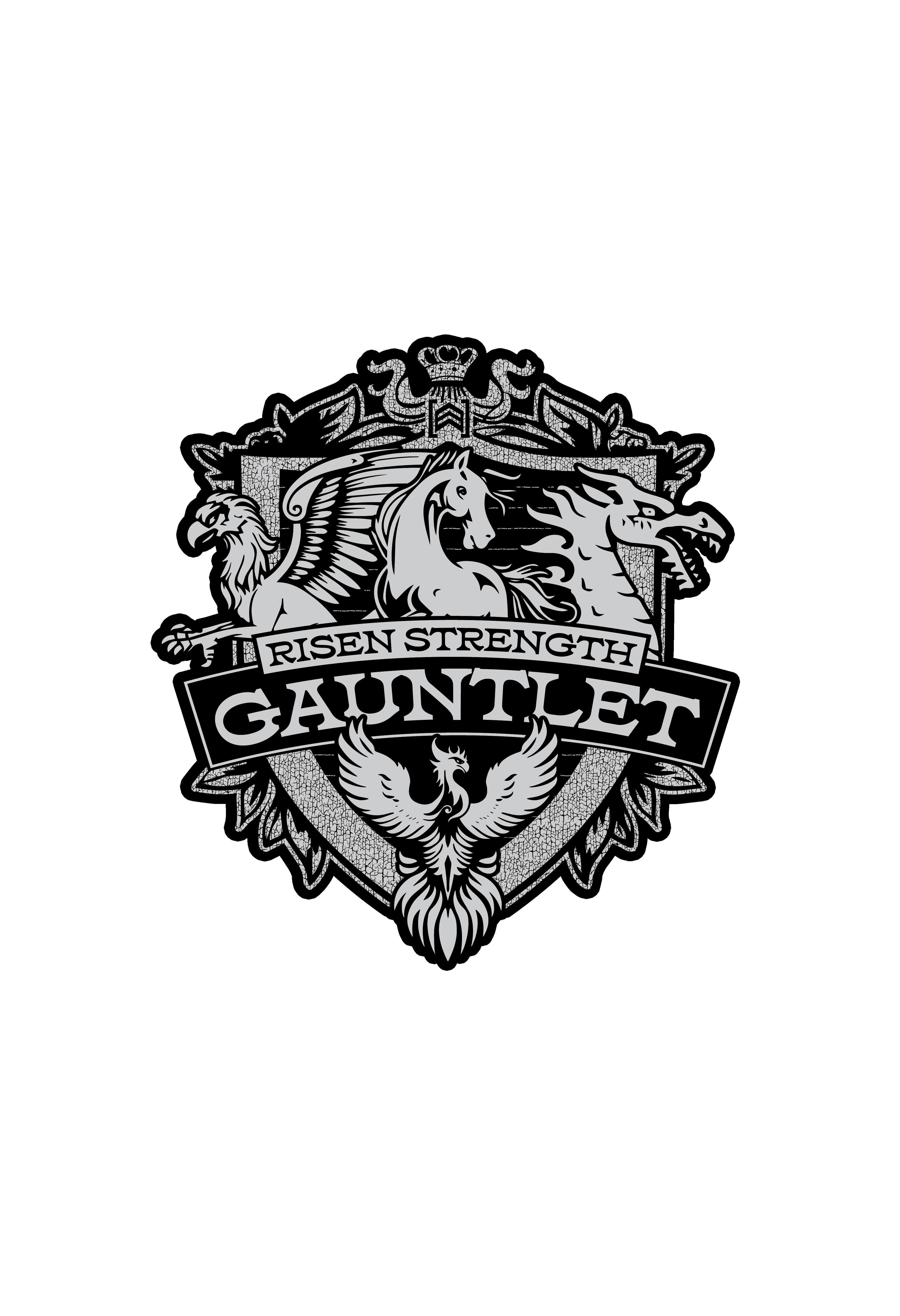 The Gauntlet at Risen Strength logo