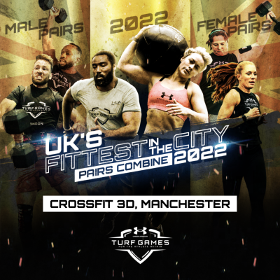 TURF GAMES 2022 UK FITTEST IN THE CITY PAIRS COMBINE - CROSSFIT 3D logo