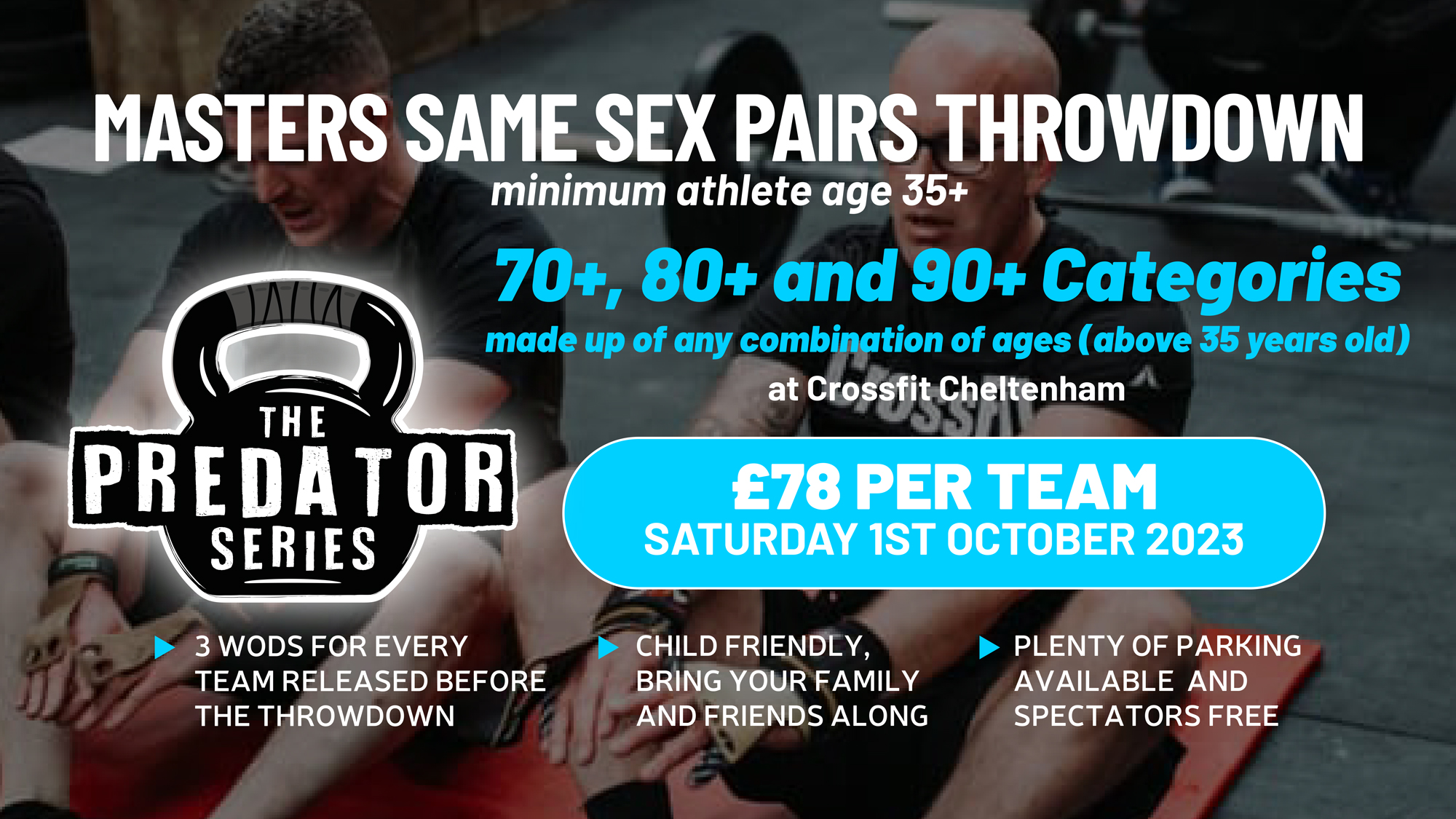 The Predator Series Master Same Sex Pairs Throwdown (70+, 80+, 90+) 2023 logo
