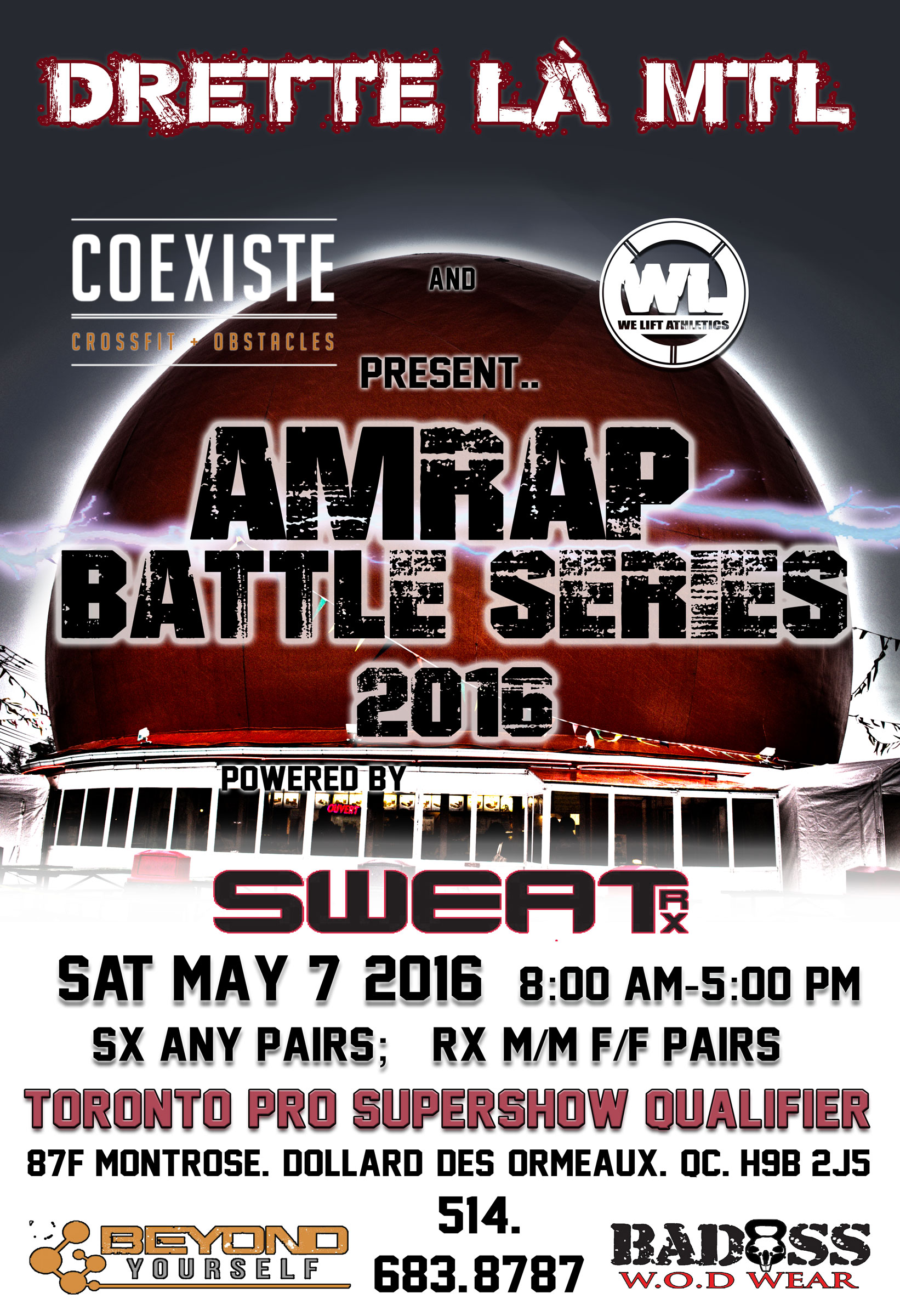 AMRAP BATTLE Series 2016 Powered By SWEAT RX at Coexiste CrossFit logo
