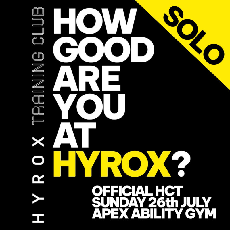 OFFICIAL HYROX CONDITIONING TEST - SOLO logo