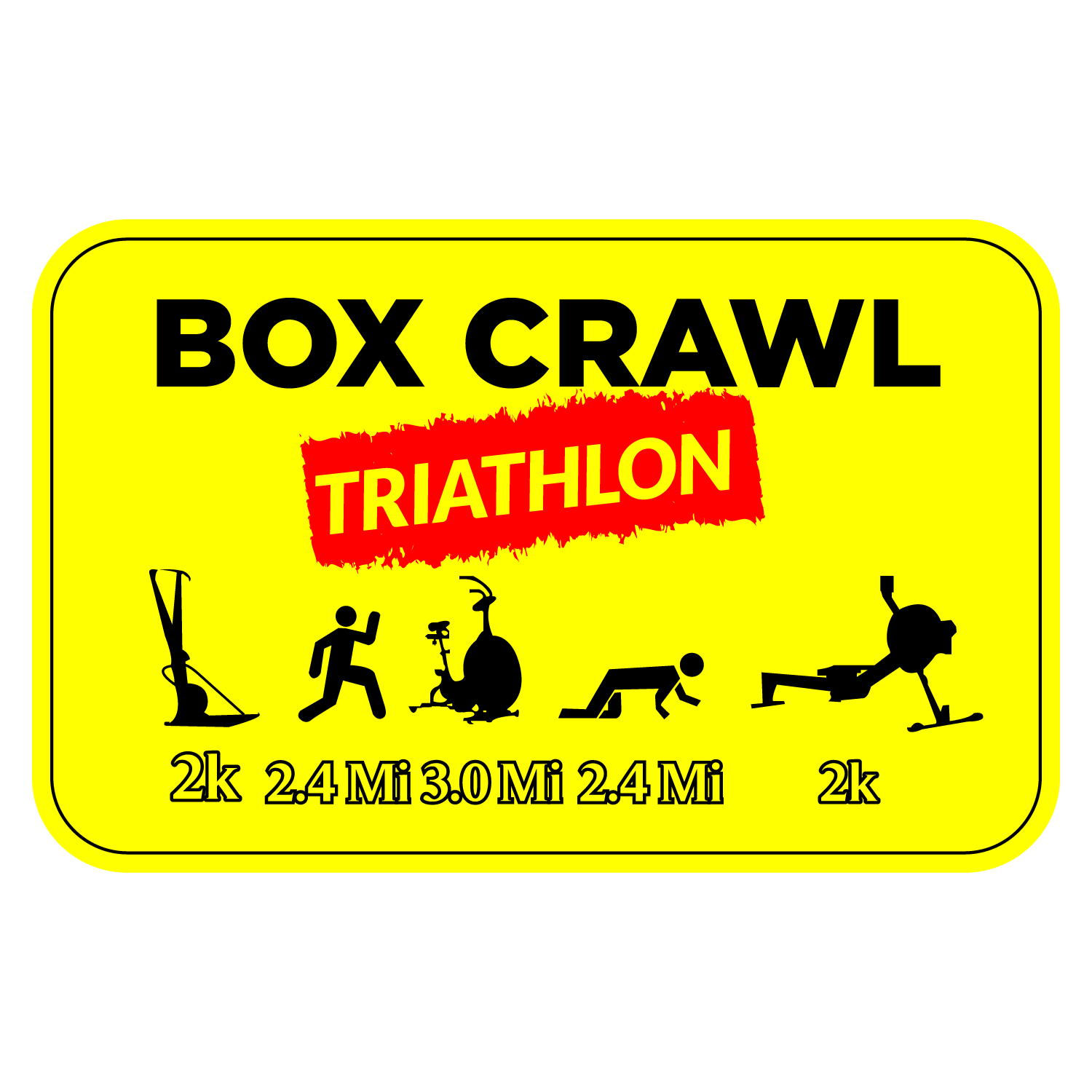 Box Crawl Tri Sprint  logo