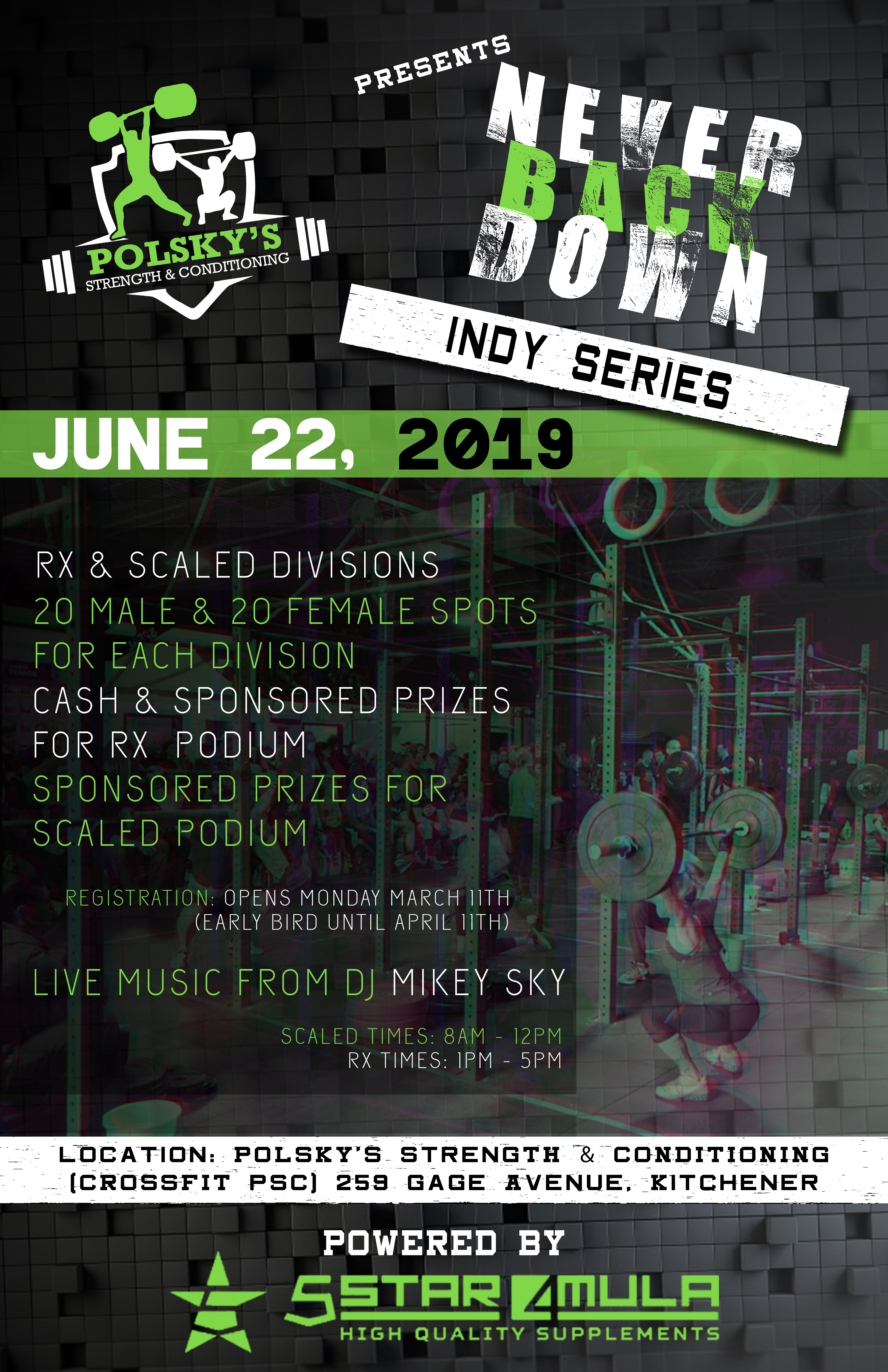 Never Back Down - Indy Series 2019 By 5STAR4MULA logo