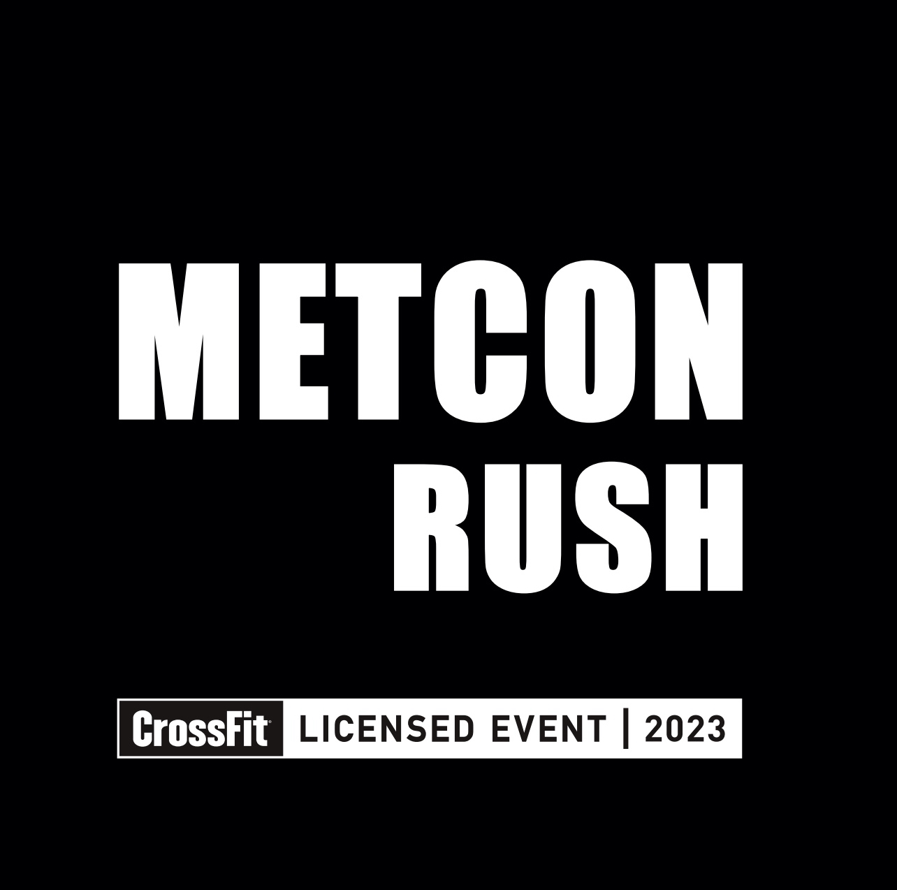 METCON Rush CrossFit Licensed Event 2023 logo