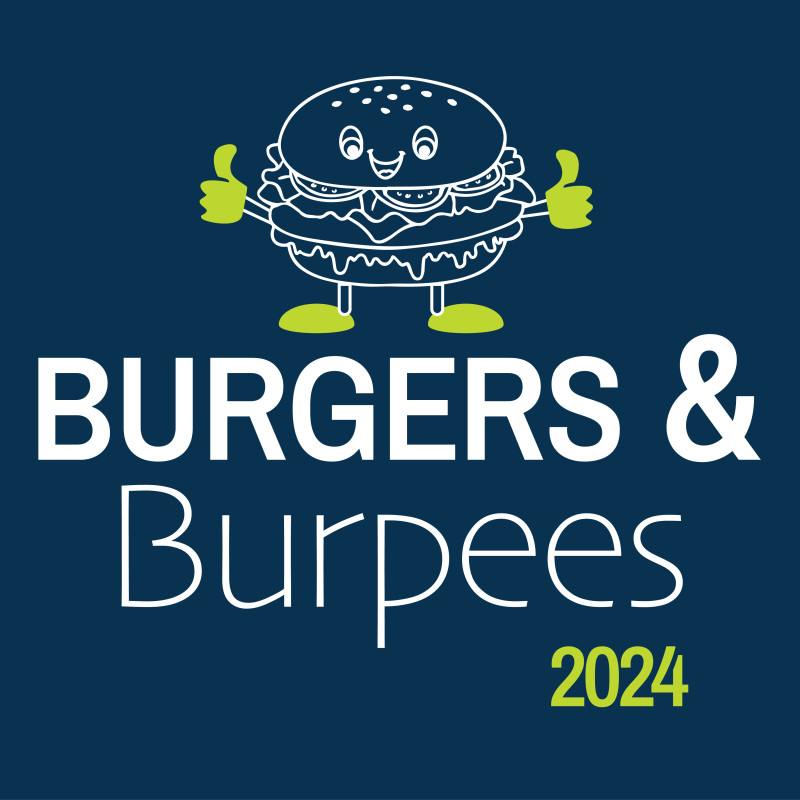 Burgers and Burpess 2024 logo