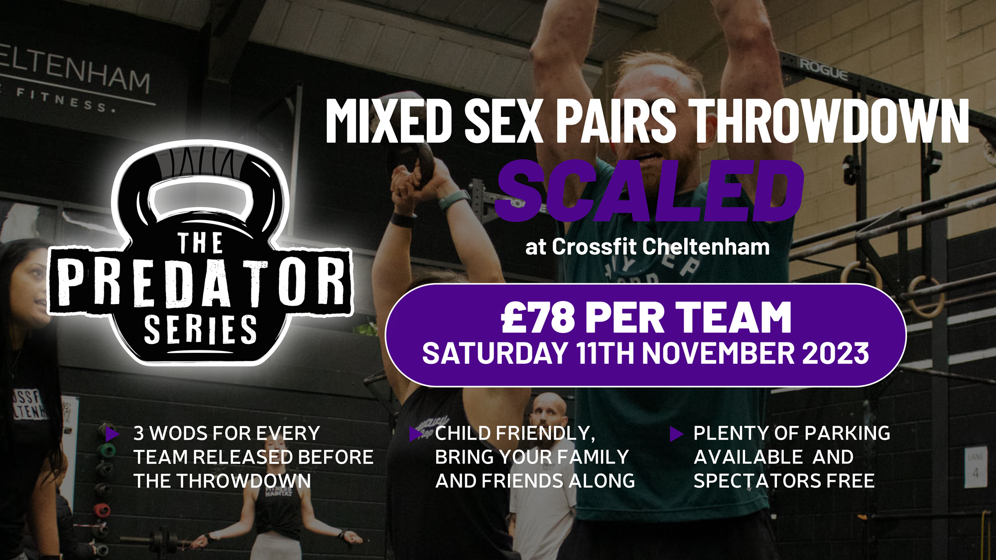 The Predator Series Mixed Sex Pairs Scaled Throwdown 2023 logo