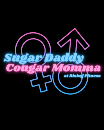 Sugar Daddy Cougar Momma Fitness Comp logo
