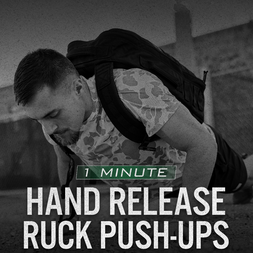 GORUCK Ruck Hand Release Push Up Challenge (1 min)  logo
