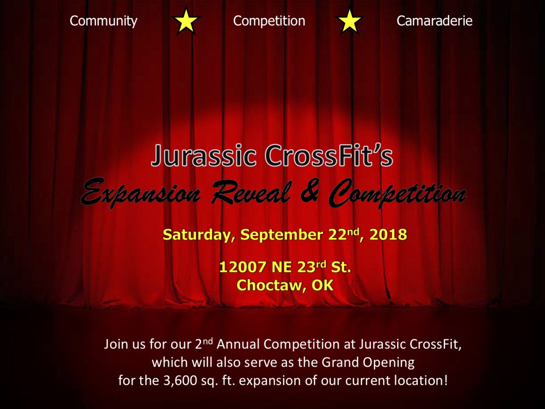 Jurassic CrossFit Expansion Reveal and Competition logo