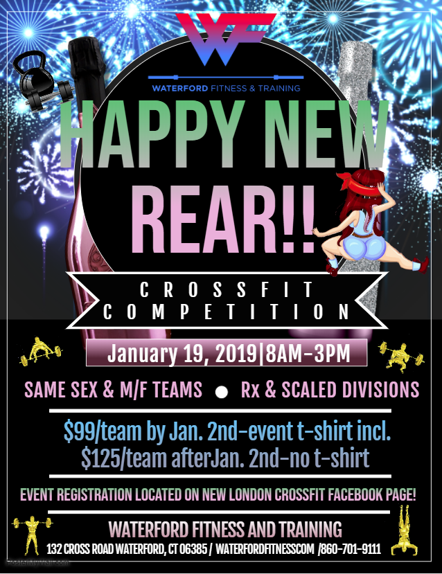 Happy New Rear!! Crossfit Partner Competition logo