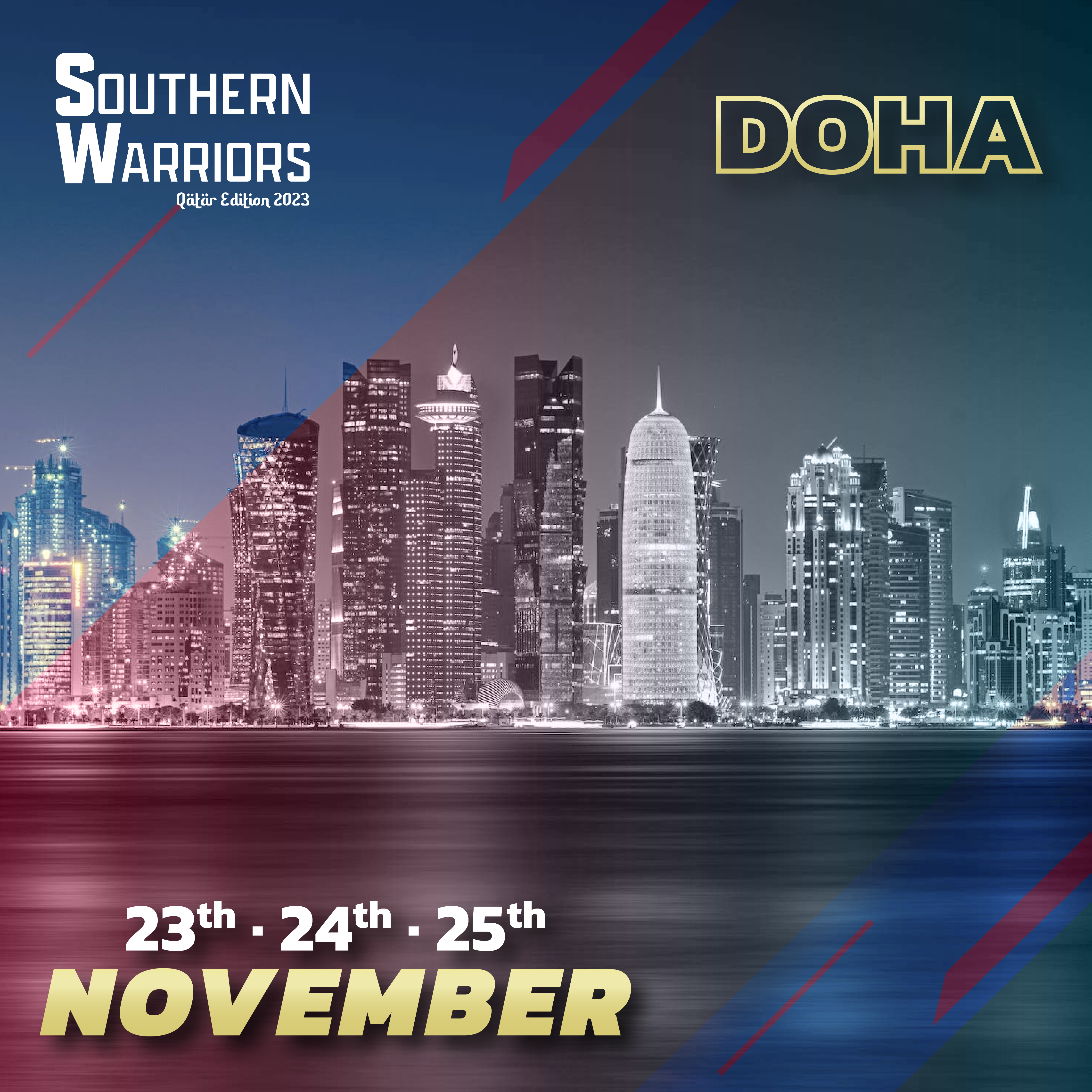 Southern Warriors 10th - Qatar edition -  logo