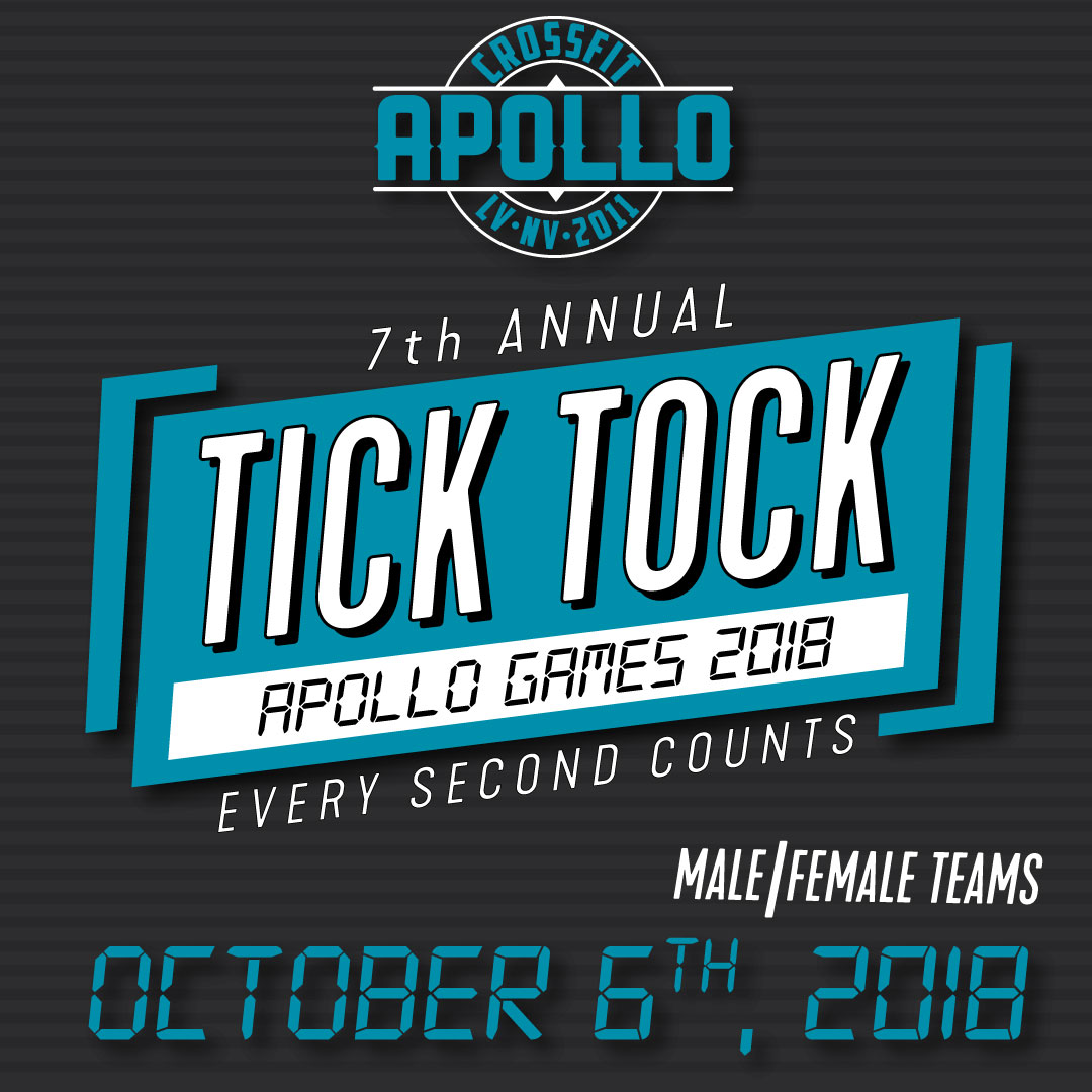 2018 Apollo Games - Tick Tock logo