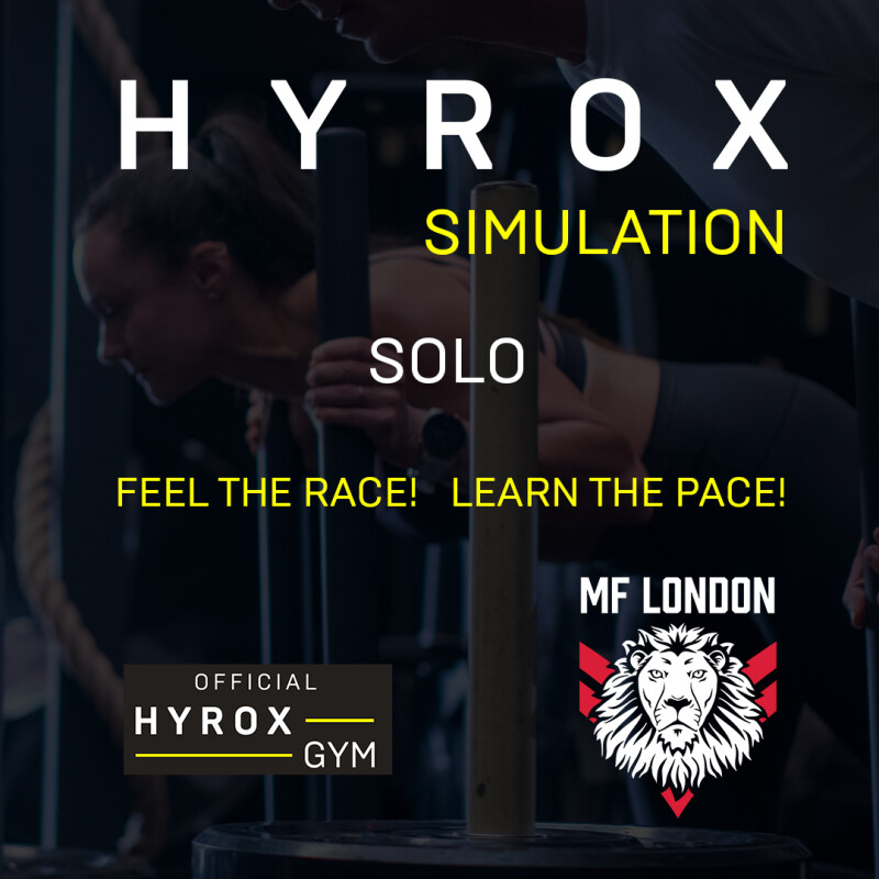 MF LONDON / HYROX SIM logo