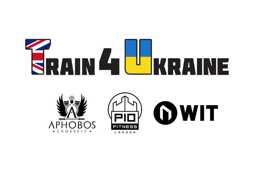 TRAIN FOR UKRAINE logo
