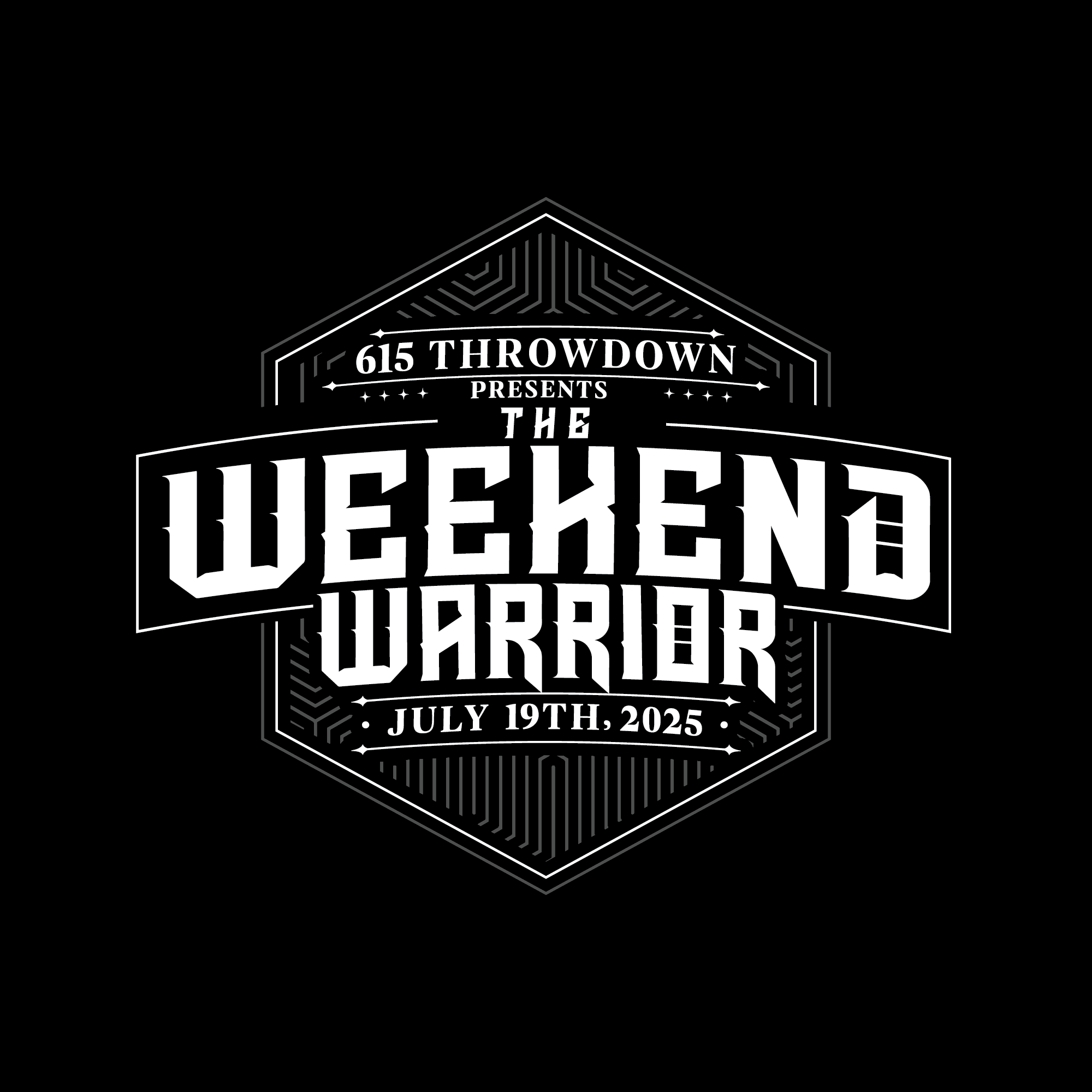The 615 Throwdown presents Weekend Warrior logo