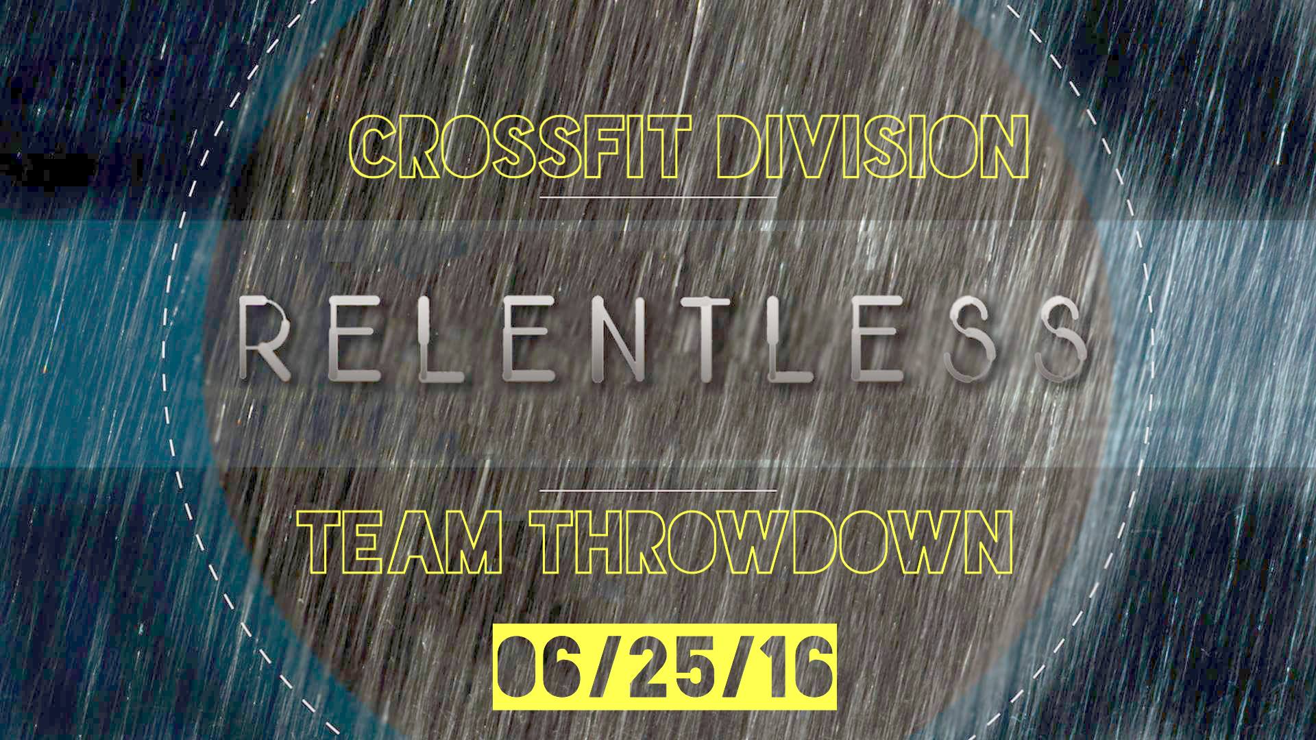 Relentless Series: Team Throwdown logo