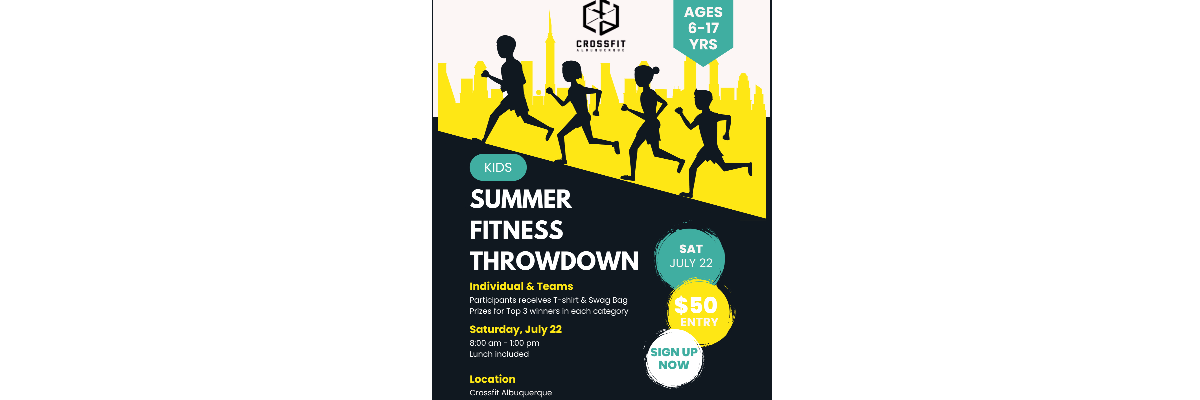 Kids Summer Fitness Throwdown logo