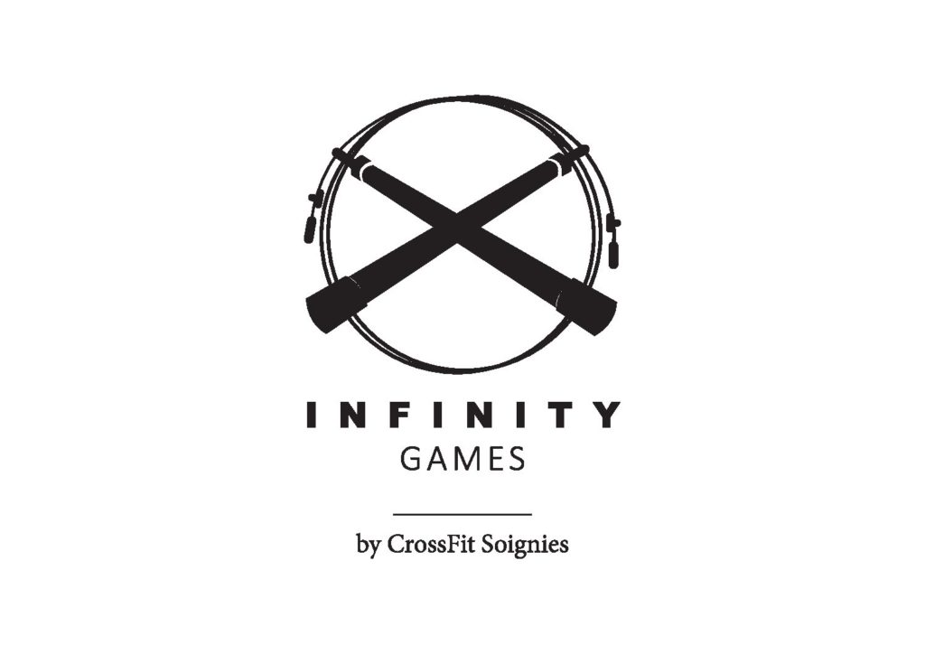 The Infinity Games Online Qualifiers Belgium –  during Bodyfitmons 2019 fitness show / Lotto Mons Expo logo